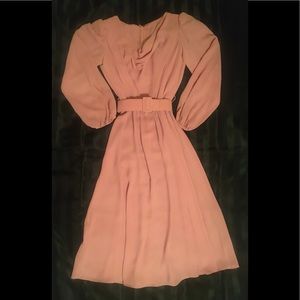 Dusty Mauve Cowl Neck Dress, size 7